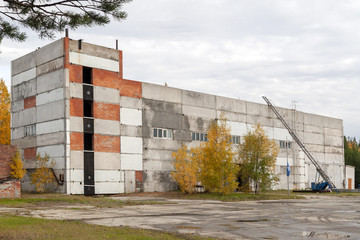 The building for the training of firefighters in Russia.