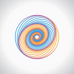 Abstract wave line color background. Gradient line motion. Vector designt template