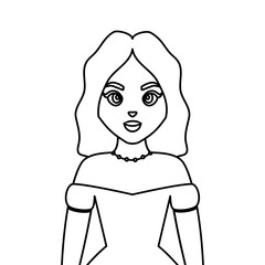 wedding woman in dress portrait