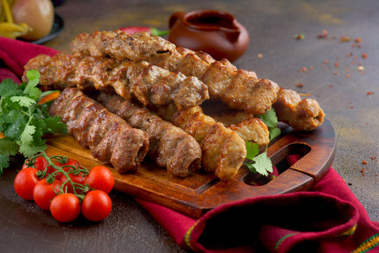 kebab pork and chicken    