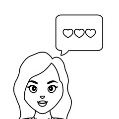 wedding bride woman love speech bubble