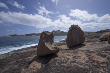 Rochers aux formes étranges à Cape Le Grand National Park en Australie