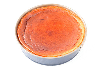 Käsekuchen in einer Springform