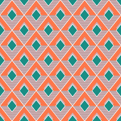 Seamless striped pattern. Ethnic and tribal motifs. Vintage print..Simple ornament. Vector illustration