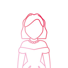cartoon bride icon