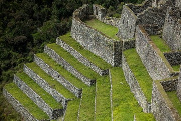 Wiñaywayna inca site Cusco Peru
