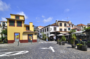 Old historic town center of Funchal, Madeira island, Portugal