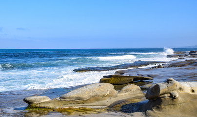 Wave Erosion Creates Rock Sculptures