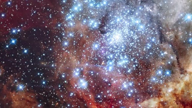 Tarantula nebula star field also know 30 doradus mergin cluster flare light. Contains public domain image by NASA