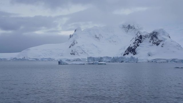 Eisberge in der Antarktis Zeitraffer