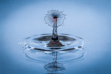 Blue Water Drop Splash