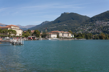 Fototapeta na wymiar Lugano in Summer