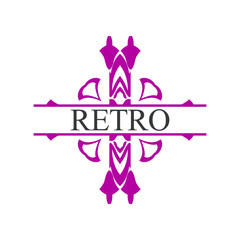 Vintage Ornamental label