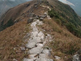 Narrow Path toward Lantau Peak, Hong Kong