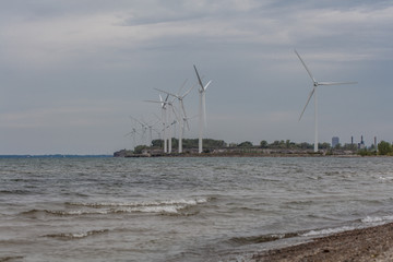 Windmill on Beach / Lake
