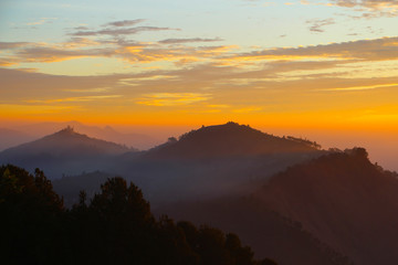 Sunset Landscape Himalaya
