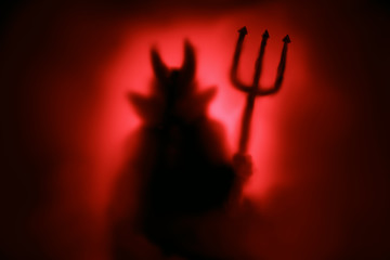 Obraz premium Creepy Devil sylwetka
