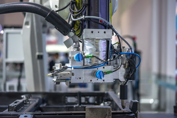 robot hand in factory