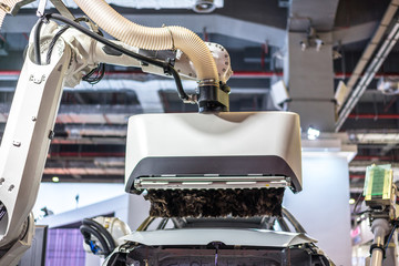 robot arm with machine