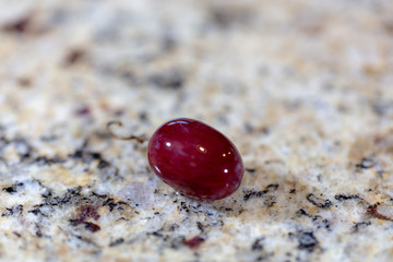 Red Grapes On Granite Counter Top