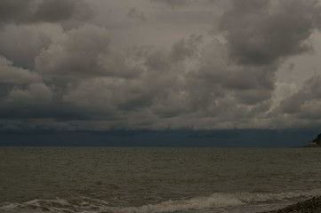 clouds over sea