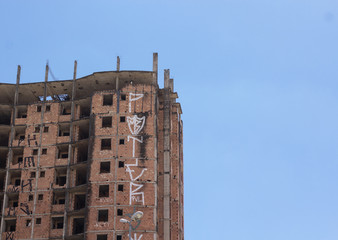 Fototapeta premium Edificio embargado Av Cristiano Machado