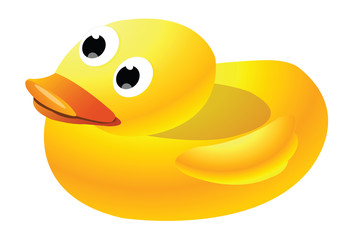 Cute yellow duck