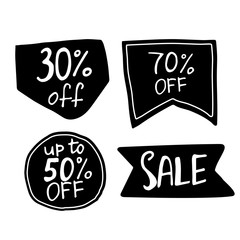 Sale. Hand drawn word tag