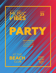 Night Party banner template