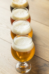 Refreshing Cold Beer Flight