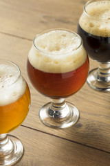 Refreshing Cold Beer Flight