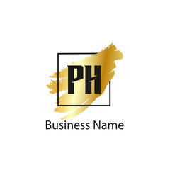 Initial Letter PH Logo Template Design