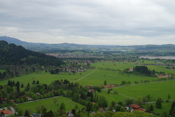 Obraz premium Germany. Mountains. field. village