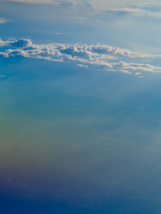 Fototapeta premium Beautiful white clouds and blue sky