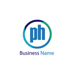 Initial Letter PH Logo Template Design