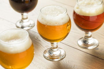 Refreshing Cold Beer Flight