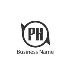 Initial Letter PH Logo Template Design