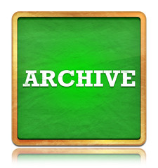 Obraz premium Archive green chalkboard square button
