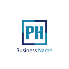 Initial Letter PH Logo Template Design