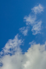 Blue sky background with clouds