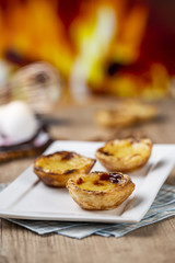 Typical Portuguese custard pies - 