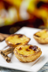 Typical Portuguese custard pies - 