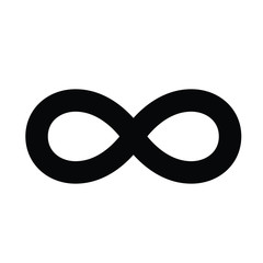 Infinity icon for digital and print