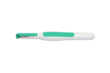 Correction pen for handwritten, typed, photocopied and faxed documents