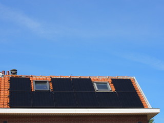 Solarthermie-Anlage auf Einfamilienhaus