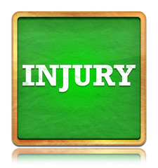 Obraz premium Injury green chalkboard square button