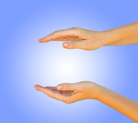 Cloe up of woman hands