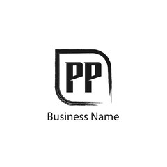 Initial Letter PP Logo Template Design