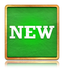 New green chalkboard square button