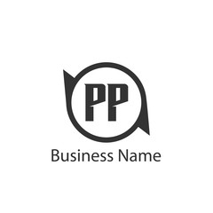 Initial Letter PP Logo Template Design